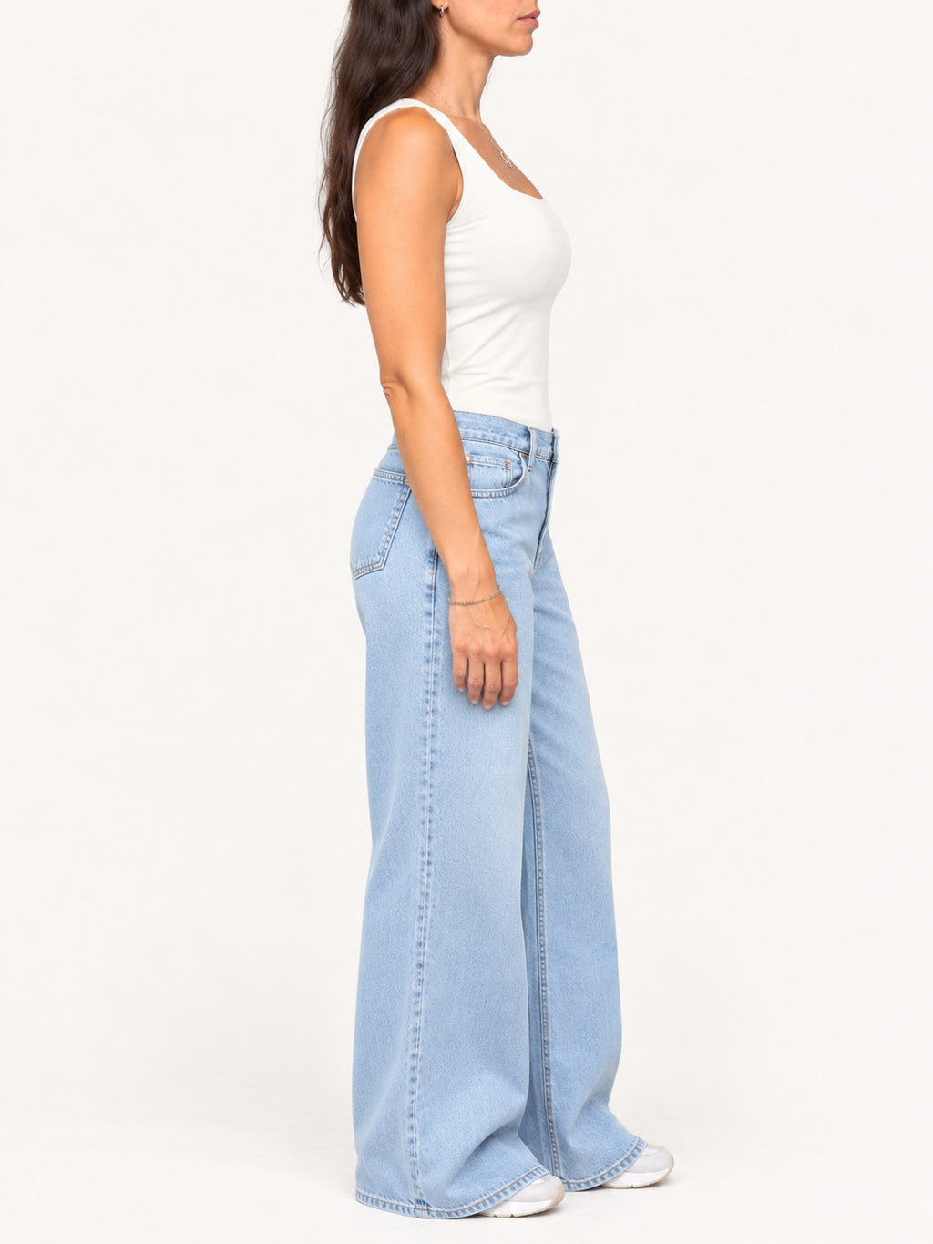 Square Neck Double-Layer Top