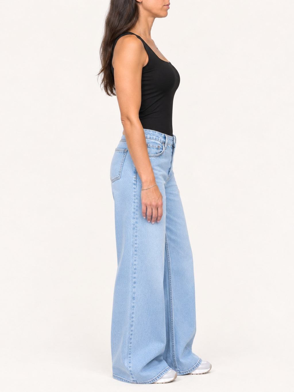 Square Neck Double-Layer Top