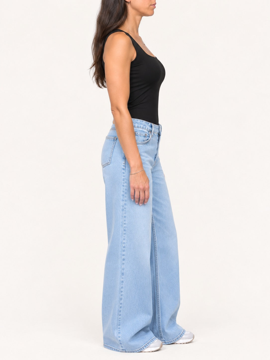 Square Neck Double-Layer Top