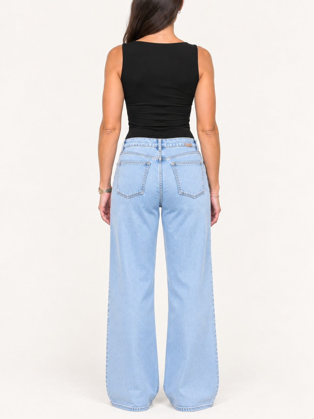 Square Neck Double-Layer Top