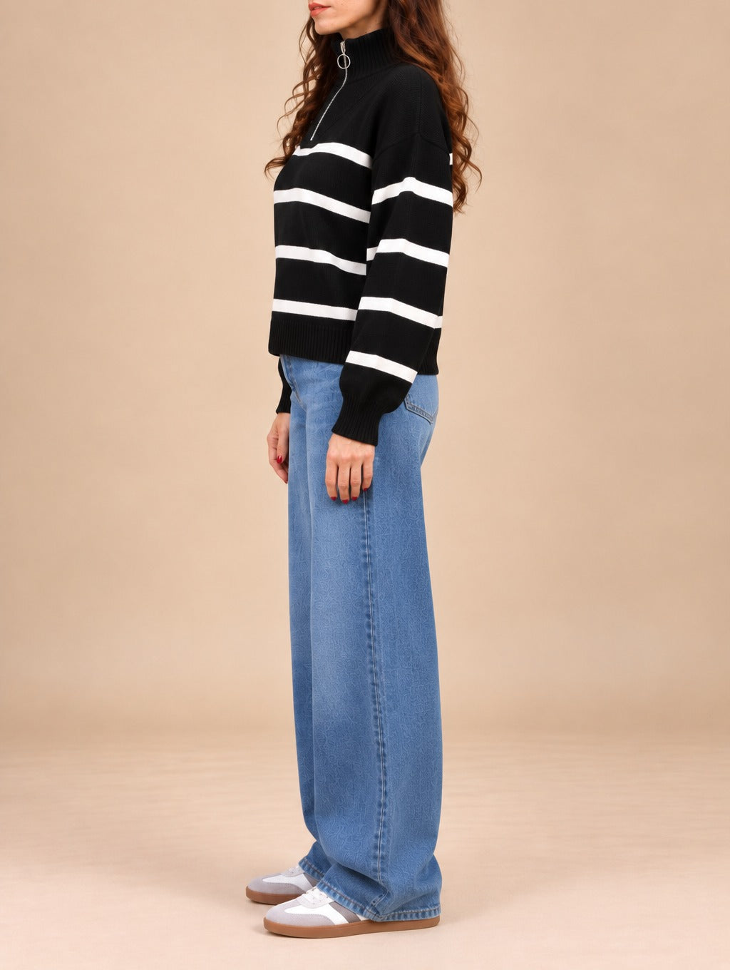Noir Stripe Knit