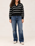 Midnight Stripe Knit Sweater